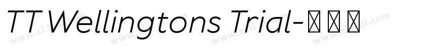 TT Wellingtons Trial字体转换